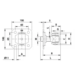 Gond 162 pour portail acier COMUNELLO