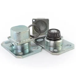 2 gonds bas de sol avec graisseur 87 P avec insert pour tube carré 50 mm COMUNELLO