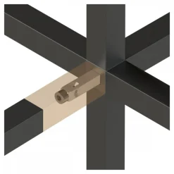 Goupille avec vis à tête cylindrique pour noeud d'assemblage Cadro HETTICH