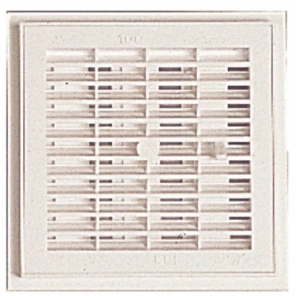 Grille d'aération intérieure à fermeture, 207x207, 145cm2 NICOLL
