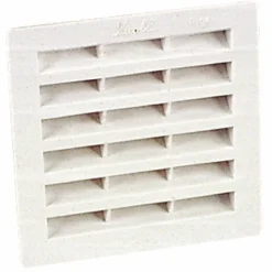 Grille de ventilation B104 carrée à visser ou à coller NICOLL