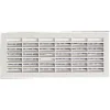 Grille de ventilation B161, 96x275mm, avec moustiquaire, à visser ou à coller NICOLL