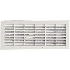 Grille de ventilation B161, 96x275mm, avec moustiquaire, à visser ou à coller NICOLL