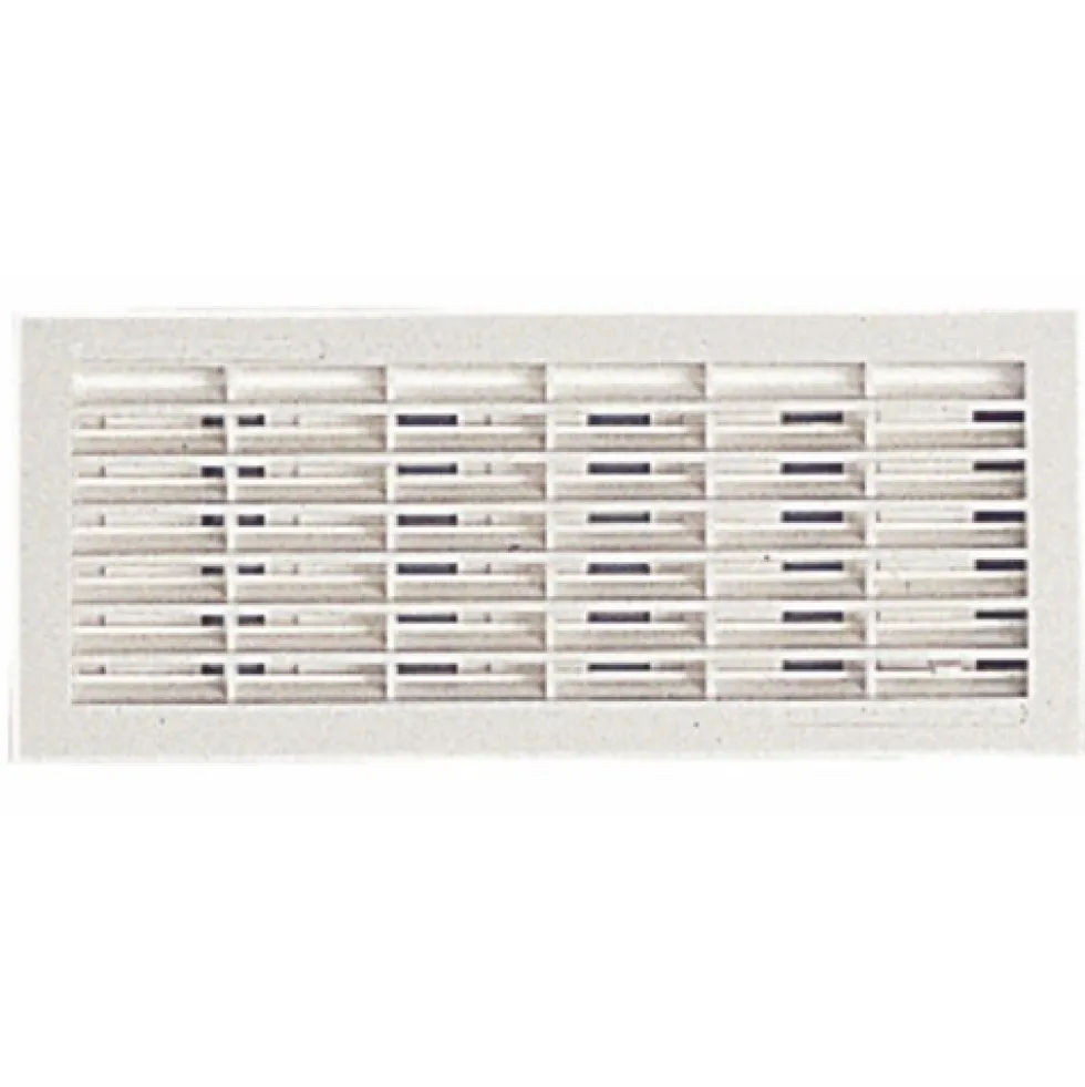 Grille de ventilation FB201, 112x318mm, à visser ou à coller, 155cm2 NICOLL