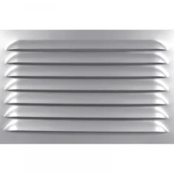 Grille en aluminium anodisé - non percée - sans moustiquaire AUTOGYRE