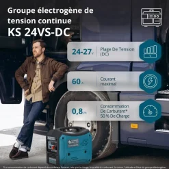 Groupe électrogène de courant continu - 1,6 kW - KS 24VS-DC KONNER & SOHNEN