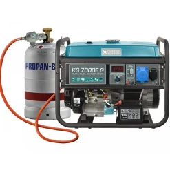 Groupe électrogène à essence/gaz - démarrage manuel/électrique- 5 kW - 230V KS 7000E G KONNER & SOHNEN