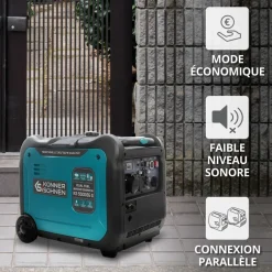 Groupe électrogène Inverter à essence/gaz - 5,5 kW - 230V - KS 5500iEG S KONNER & SOHNEN