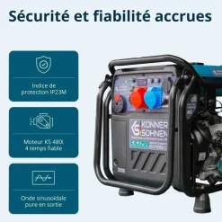Groupe électrogène Inverter à essence/gaz - 8,5 kW - 230/400V - KS 8100iEG 1/3 KONNER & SOHNEN