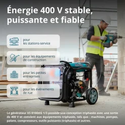 Groupe électrogène Inverter à essence/gaz - 8,5 kW - 230/400V - KS 8100iEG 1/3 KONNER & SOHNEN