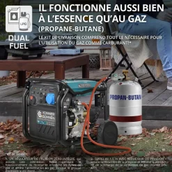 Groupe électrogène Inverter à essence/gaz - 8,5 kW - 230V - KS 8100iEG KONNER & SOHNEN