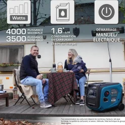 Groupe électrogène/onduleur - 4 kW - 230V - KS 4000iE S KONNER & SOHNEN
