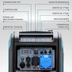 Groupe électrogène/onduleur - 5,5 kW - 230V - KS 6000iE S KONNER & SOHNEN