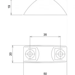 Guide de tringle pour crémone pompier en applique - 6885 - gris LA CROISÉE DS