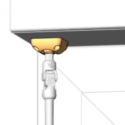 Guide à rotule pour volet roulant à manivelle pour tringle Ø12mm Interges