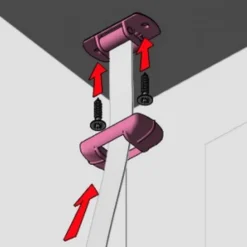 Guide sangle à galets horizontal pour volet roulant à sangle de 15 m Interges