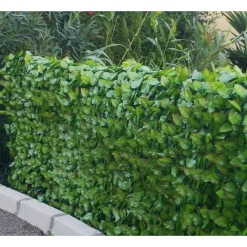 Haie artificielle feuilles de rosier + 12 attaches JET7GARDEN