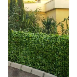 Haie artificielle feuilles de rosier + 12 attaches JET7GARDEN