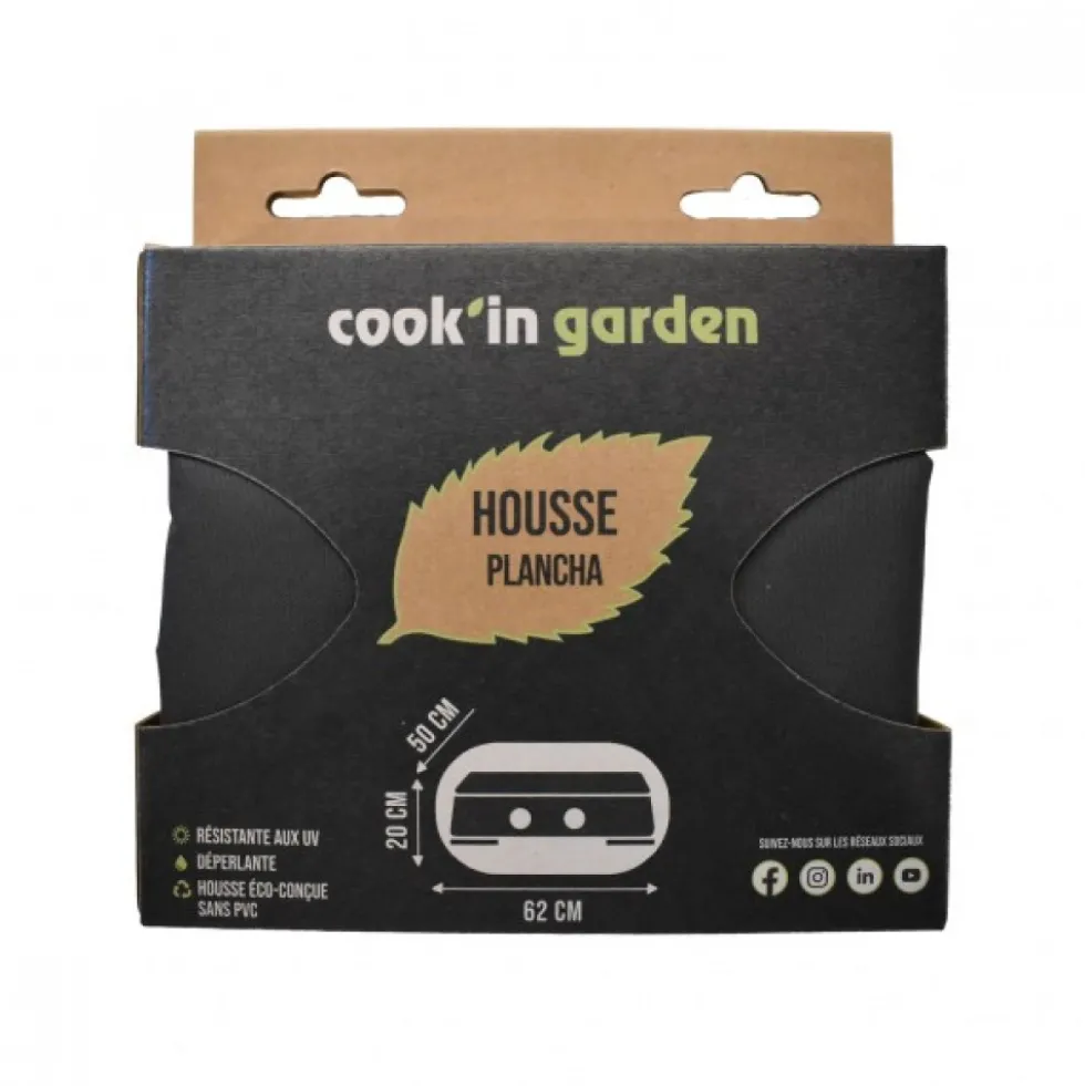Housse pour plancha - polyester - 62 x 50 x 20 cm COOK IN GARDEN