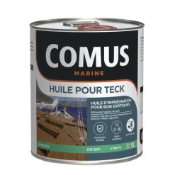 Huile pour teck - imprégnation bois exotiques - translucide ambré COMUS