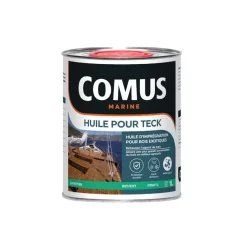 Huile pour teck - imprégnation bois exotiques - translucide ambré COMUS