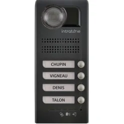 Interphone vidéo sans fil - 1 à 4 boutons - anthracite - Villa Intratone