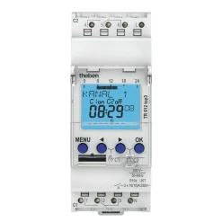Interrupteur horaire digital - programmable 2 canaux - TR612 top3 THEBEN
