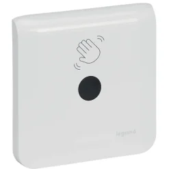 Interrupteur sans contact pour commande de porte 2 modules - Blanc antimicrobien - Mosaic LEGRAND