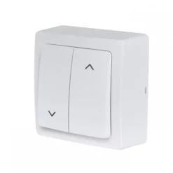 Interrupteur volet roulant saillie complet - blanc - Blok DEBFLEX