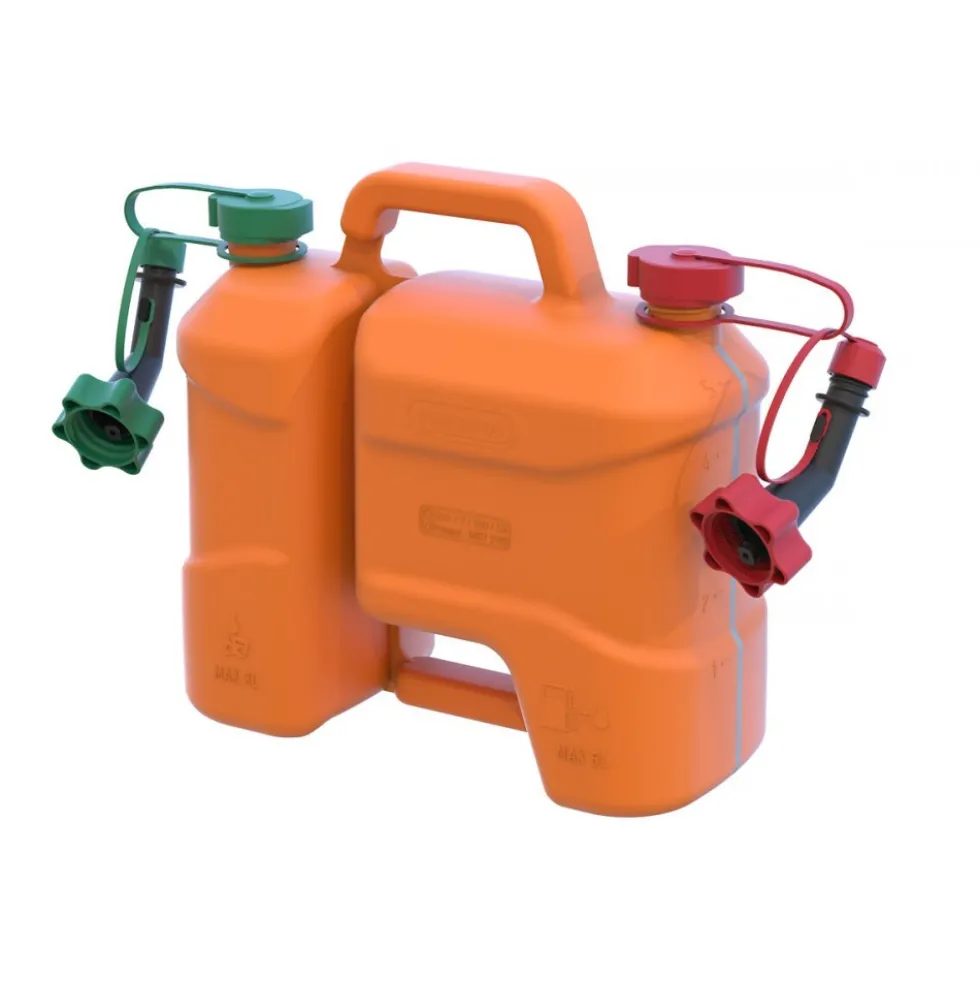 Jerrycan polyéthylène à double compartiment 5 L et 3 L PRESSOL