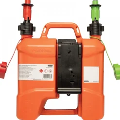 Jerrycan polyéthylène à double compartiments 5L et 3L + étui à outils PRESSOL