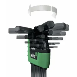 Jeu 13 clés torx - T5 à T45 - tête SB 366R HZ13 WIHA