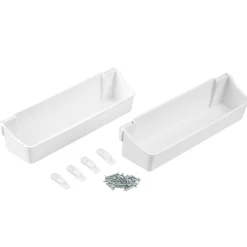 Jeu de bacs auxiliares - 350 mm - plastique blanc EMUCA