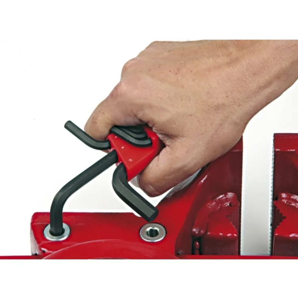 Jeu de 9 clés allen 6 pans - tête sphérique - 1,5 à 10 mm MOB