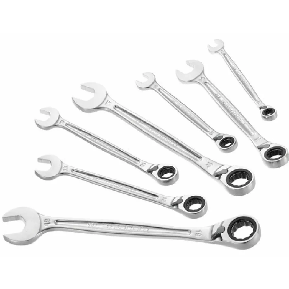 Jeu de 7 clés mixtes à cliquet - 8 à 19 mm - 467B.J7PB FACOM