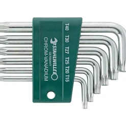 Jeu de clés mâles coudées - empreinte Torx - 10766/9 STAHLWILLE