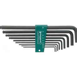Jeu de clés mâles coudées à pointe sphérique - empreinte 6 pans - 10767/9 STAHLWILLE