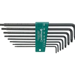 Jeu de clés mâles coudées à pointe sphérique - empreinte Torx - 10771/8 STAHLWILLE