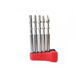 Jeu de 5 embouts de vissage Torx Impact Ball 1/4" + magnétiseur VESSEL