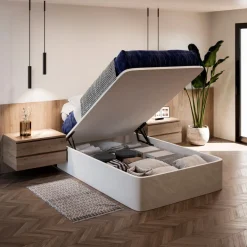 Jeu de levage frontal pour lit soulevable et coffre - 135 cm - noir EMUCA