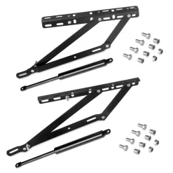 Jeu de levage latéral pour lit soulevable et coffre - 90 cm - noir EMUCA