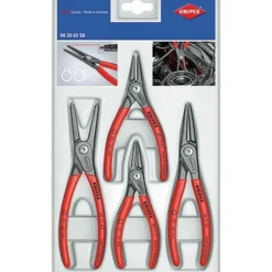 Jeu de 4 pinces circlips - pointes en acier - intérieur et extérieur KNIPEX