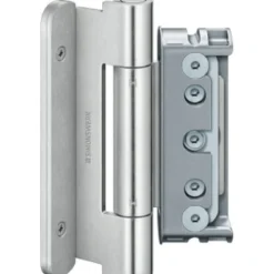 Jeu 3 paumelles menuiserie bois - réglables 3D - inox zinguée - BAKA SIMONSWERK