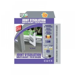 Joint d'isolation phonique et thermique adhésif - longueur 7,5 m ELLEN