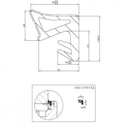 Joint d'étanchéité d'angle à recouvrement sur menuiserie bois KISO
