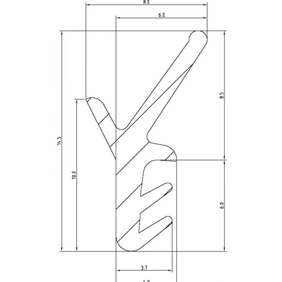 Joint P743 pour ferrures coulissantes levantes GU 937 FERCO
