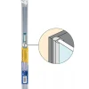 Joint PVC pour côté de porte de douche/baignoire GEB