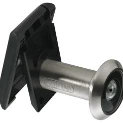 Judas de porte - Microviseur Chrome 200° avec cache ABUS