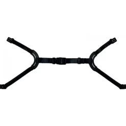 Jugulaire noire 4 points boucle flash pour casques IDRA - IRIS2 - KARA AUBOUEIX