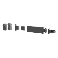 Kit arrêt de volet Ellipse® sur penture composite noir 9005 sans tringle TORBEL